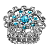 Nakit Ženski okrugli višestruki kristalni ukradeni prsten za cvijeće