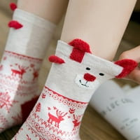 Corashan Socks Božićne žene Pamučne čarape Višebojne ženske zimske čarape, čarape za žene