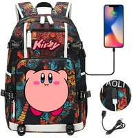 Bzdaisy multi-džepni kirby ruksak sa USB punjenjem i prelaskom pretinca za prijenosnog računala za djecu Teen