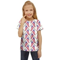 Rovga majica za djevojku Djeca dječja dječja unise Proljetna ljetna aktivna moda Svakodnevno svakodnevno