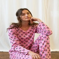 Leveret Žene dva pamučna pidžama zec xs