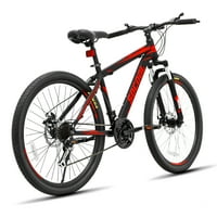 Brdski bicikl, bicikl za odrasle i mlade, Shimano dijelove, muške i žene, 17 Okvir od nehrđajućeg čelika, 26 točkovi - klizavi i crveni