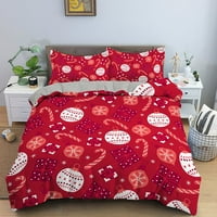 Santa Claus uzorak životinjski print Umforter Cover božićni krevet Posteljina za posteljinu posteljina