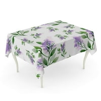 Sažetak akvarelne ploče duboke zelene paprati i drvene grane cvjetni stolcloth stol stol poklopac kućnog partija dekor