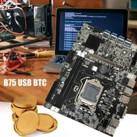 B BTC rudarska matična ploča 8xUSB + G CPU + DDR 4G 1600MHz RAM + CPU ventilator za hlađenje + prekidač + SATA kabel USB matična ploča