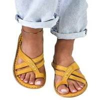 Ymiytan ženske ljetne platforme prstenaste papuče sandale klinove flip flops cipele za plažu