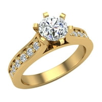 1. CT TW J i prirodni dijamantni zaručnički prsten 14k zlato