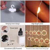 DocOler D C V Hairy LED-ovi String Lights Curaction lampa Ples Dynamic Effect USB pokrenut IP vodootpornost