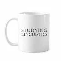 Kratka fraza studiranje lingvistike šoljene posude CERAC kafe Porcelanski čas