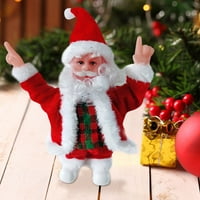 Solacol Božićni pokloni za godišnju djevojku Božić Božić Santa Claus Doll Električni pjevanje plesnog