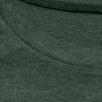 Vrhovi za žene Casual Fall Crewneck Lanterne majice s dugim rukavima Dressy Solid Colore Comfy Tunic