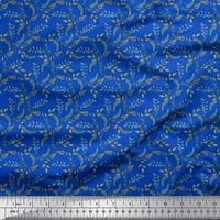 Tkanina sa plavom pamučnom pamučnom pamučnom pamukom odštampana tkanina širom