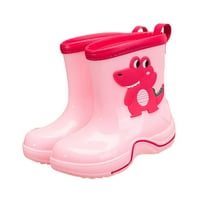 Entyinea Toddler Rain čizme za dječake Dječje djece Vodootporne gumene čizme s jednostavnim ručicama