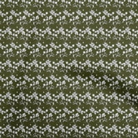 Onuone pamuk fle mleine maslina zelena tkanina cvjetna haljina materijal tkanina za ispis tkanina sa