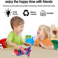Fidget Toys Tie-Dye pop igračka, push pop pop mjehurić fidget igraii, silikonski stisak senzornih alata za ublažavanje emocionalnog stresa za djecu autizma odrasli