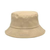 Xinqinghao Unise Wide Brim Bucket Hat Hikking Sun Visor HATS Unizno lagano labavo šeširi Brown