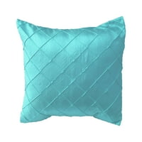 Pintuck Taffeta Dekorativni bacanje jastuk sham jastuk za jastuke Aqua