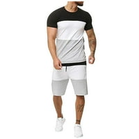 Muške ljetne odjeće majice kratkih rukava i klasične fit sportske kratke hlače Outfits Sportwear M-3XL