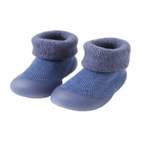Tenmi novorođenčad cipele meke jedini krevetić za krevetiće preračur čarapa za čizmu Anti sudar Prvo Walker cipele u zatvorenom laganom udobnom papučevim plijenima plava 6c