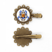 Srednjovjekovni vitezovi emblema za cijene Curness Shield Vintage Metal Flower Frize za kosu