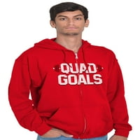 Quad ciljevi utegavanje terena za roštilj sa hoodie muške ženske brine za žene 4x