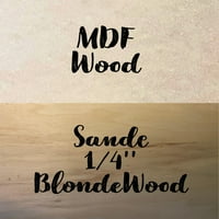 Drvena slova p prazan zanat, palika 2 '' MDF Wood DIY, Snowy