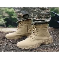 Daeful muške vojske borbene čizme čipke planinarske cipele pustinjski vojni taktički čizme muškarci prozračne strane zip džungle pješčana boja 7