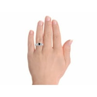 Prstenovi za žene Sterling Srebrni prsten Filigranski srčani rođački prsten 6x dragušni dijamanti i