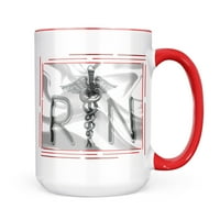 Neonblond Registrovana medicinska sestra Simbol zastava Poklon za kavu za ljubitelje čaja za kavu