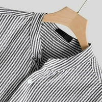 Muška majica Ležerne prilike dugih rukava Muška ljetna lana majica TOP bluza