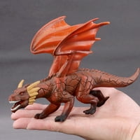 Srećni datus urlik crvenim pyrom Phoeni Fire Element Dragon Statue Anne Stokes Fantasy Art Staros zmajeva