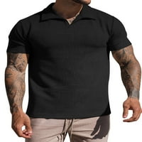 Leuncero Men T majica rever vrat Ljetni vrhovi kratki rukav polo majica MENS casual majica Classic Fit