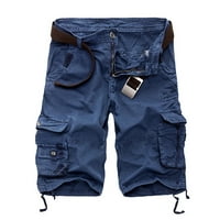 CLLIOS muške kratke hlače velike i visoke multi džepove šorc na otvorenom borbene kratke hlače izdržljive radne odjeće Teretne kratke hlače