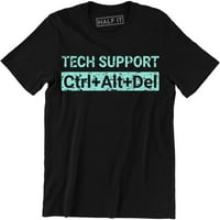 Tehnička podrška - Ctrl Alt Del - IT tehnička kontrola brisanje nerd majica