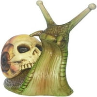 Halloween Skull Snail Snail zanata kreativna statua horor lubanja desktop ukrasi Kućni obrt ukras -
