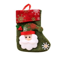 Personalizirani božićni čarapa Božićne zalihe 3D Santa Božićne čarape