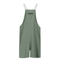 Kompuzi za žene Ljeto Plus veličine patentni džepni šorc hlača kratke hlače kombinezone, zelena, m