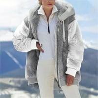 Voncos Women Cardigan Jakna za čišćenje - jesen zimski lagani topli casual plus veličine kapuljača s