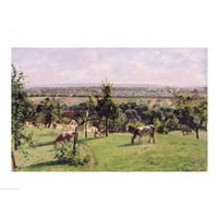 Hillside of Vesinet Yvelines Poster Print Camille Pissarro - In. - Veliki