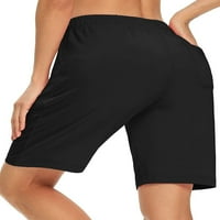 HANERDUN Ženske sportske kratke hlače ženske teretane dno s elastičnim strukom crnim m