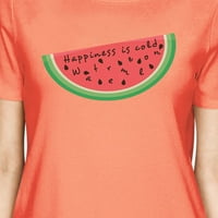 Sreća je hladna lubenica ženska letnja pamučna košulja Crewneck