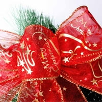 400x crvena božićna satenska vrpca Xmas svilena vrpca ukras poklon zamotavanje vrpce