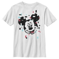 Dječakov Mickey & Friends Mickey Mouse Pikseli Grafički tee bijeli mali