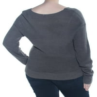 Bar III Ženski pulover pleteni džemper, ljubičasta, xx-velika