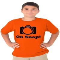 OH Snap Camera Snapshot Slatki hobi Crewneck T košulje Djevojka Teen Brisco Brends XS