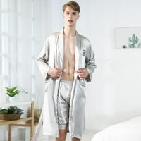 Monfince Silk saten pidžama pantalone za muškarce za spavanje hlače za spavanje Boje Ljeto casual kućne