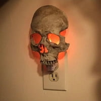Ljudska lubanja, Halloween Ručno izrađena noćna svjetlost lubanje, gotičke svijeće Dekor svježe kostur