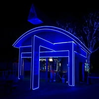 50FT LED neonske užeta - 110V FLE Blue Light Vanjski vodootporni - DIY NEON Strip svjetla za spavaću