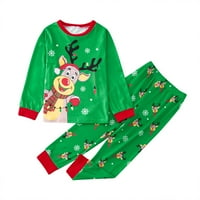 0-6T Božićne PJS Dječja pidžama Set Boys Girls Cotton Toddler Baby noćna odjeća Santa Claus Sleewear