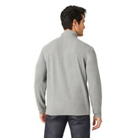 Slobodna muška nadmorska visina na dugim rukavima Zip majica za majicu Grey XL